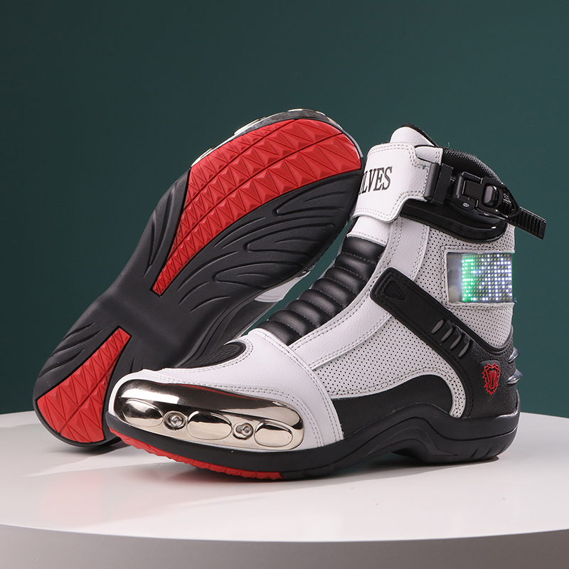 JG.WOLVES Leather Biker Shoes  - Motorcycle Gear Boots recension och pris
