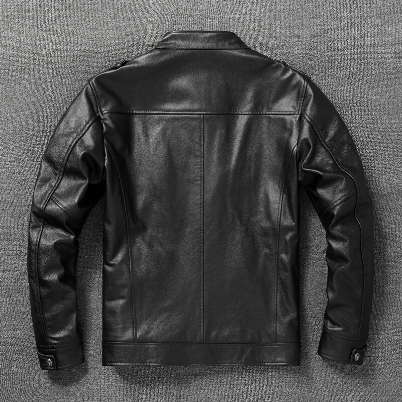 Genuine Leather Man Jackets Sl - Riding Jacket Leather recension och pris
