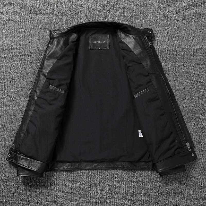 Genuine Leather Man Jackets Sl - Riding Jacket Leather recension och pris