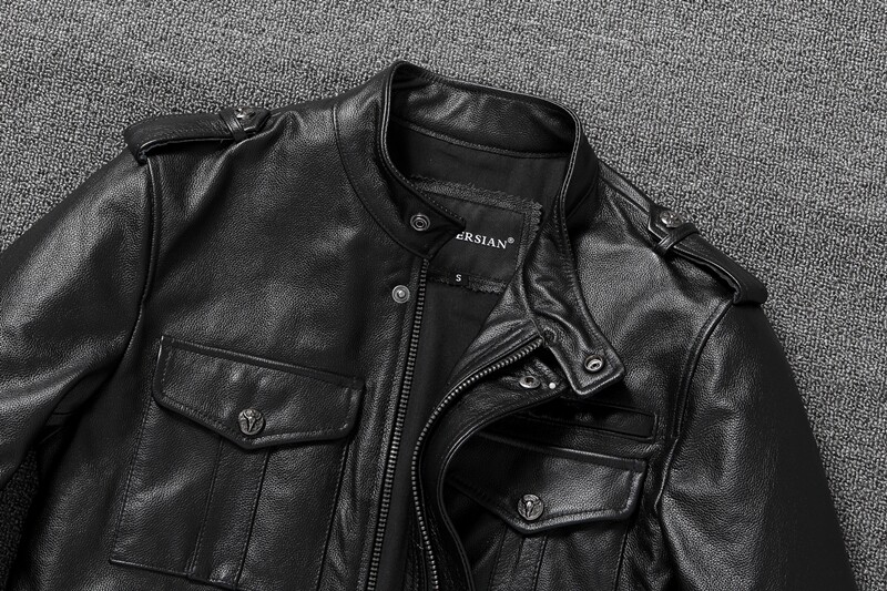 Genuine Leather Man Jackets Sl - Riding Jacket Leather recension och pris