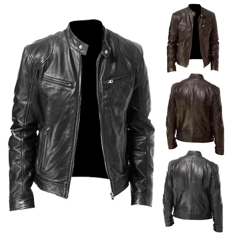 Mens Motorcycle Leather Jacket - Riding Jacket Leather recension och pris