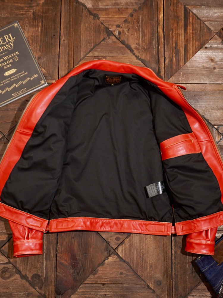 Mens Autumn Winter Cowhide Gen - Riding Jacket Leather recension och pris