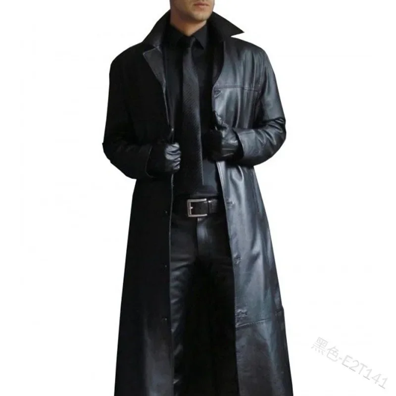 PU Leather Coat Men Jacket Spr - Riding Jacket Leather recension och pris