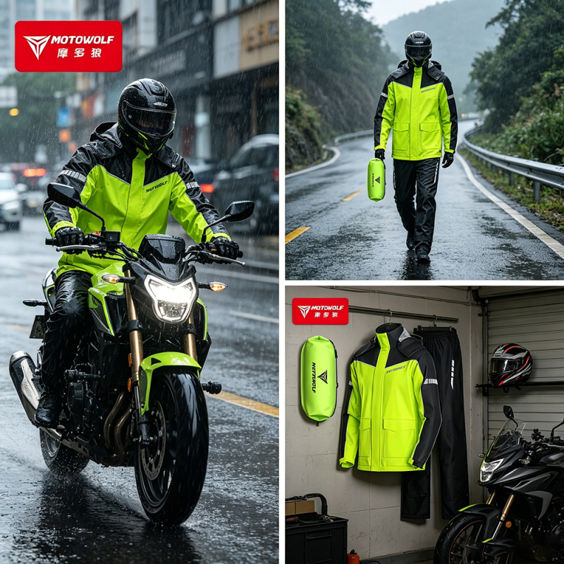 MOTOWOLF Motorcycle Raincoat A - Motorcycle Gear Rain recension och pris