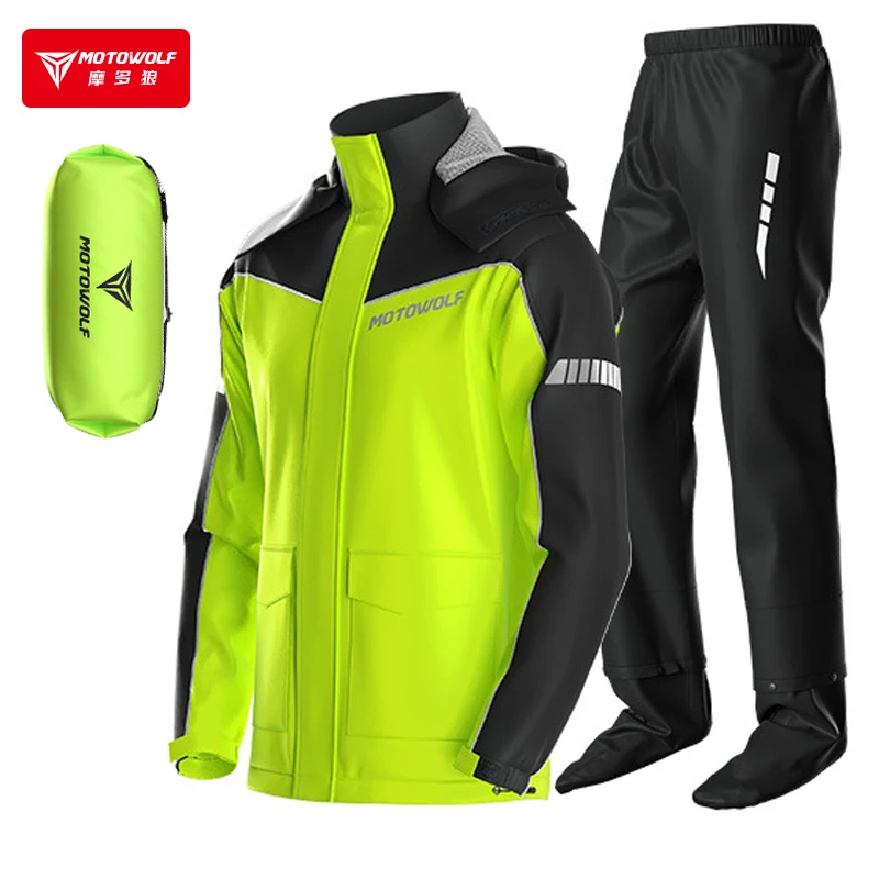 MOTOWOLF Motorcycle Raincoat A - Motorcycle Gear Rain recension och pris
