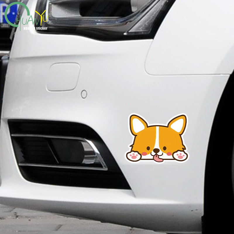 Car Cartoon Car Sticker Corgi  - Motorcycle Gear Rain recension och pris