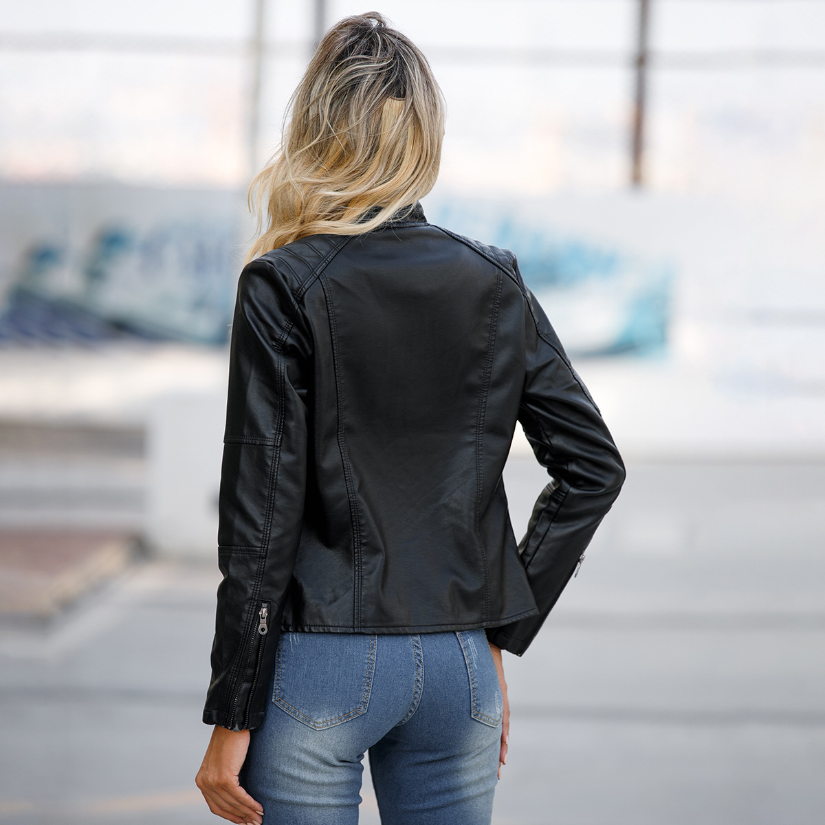 Women's Leather Jacket Women's - Riding Jacket Leather recension och pris