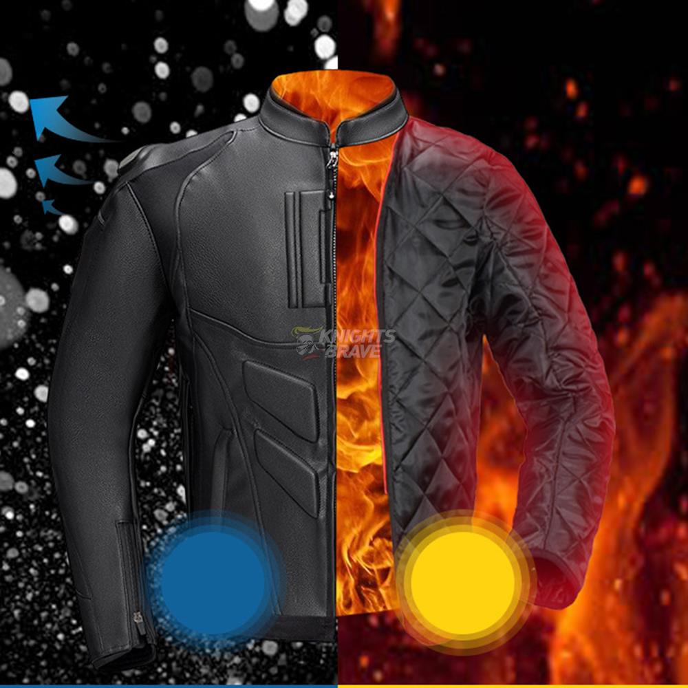 Leather Motorcycle Jacket Cold - Riding Jacket Leather recension och pris
