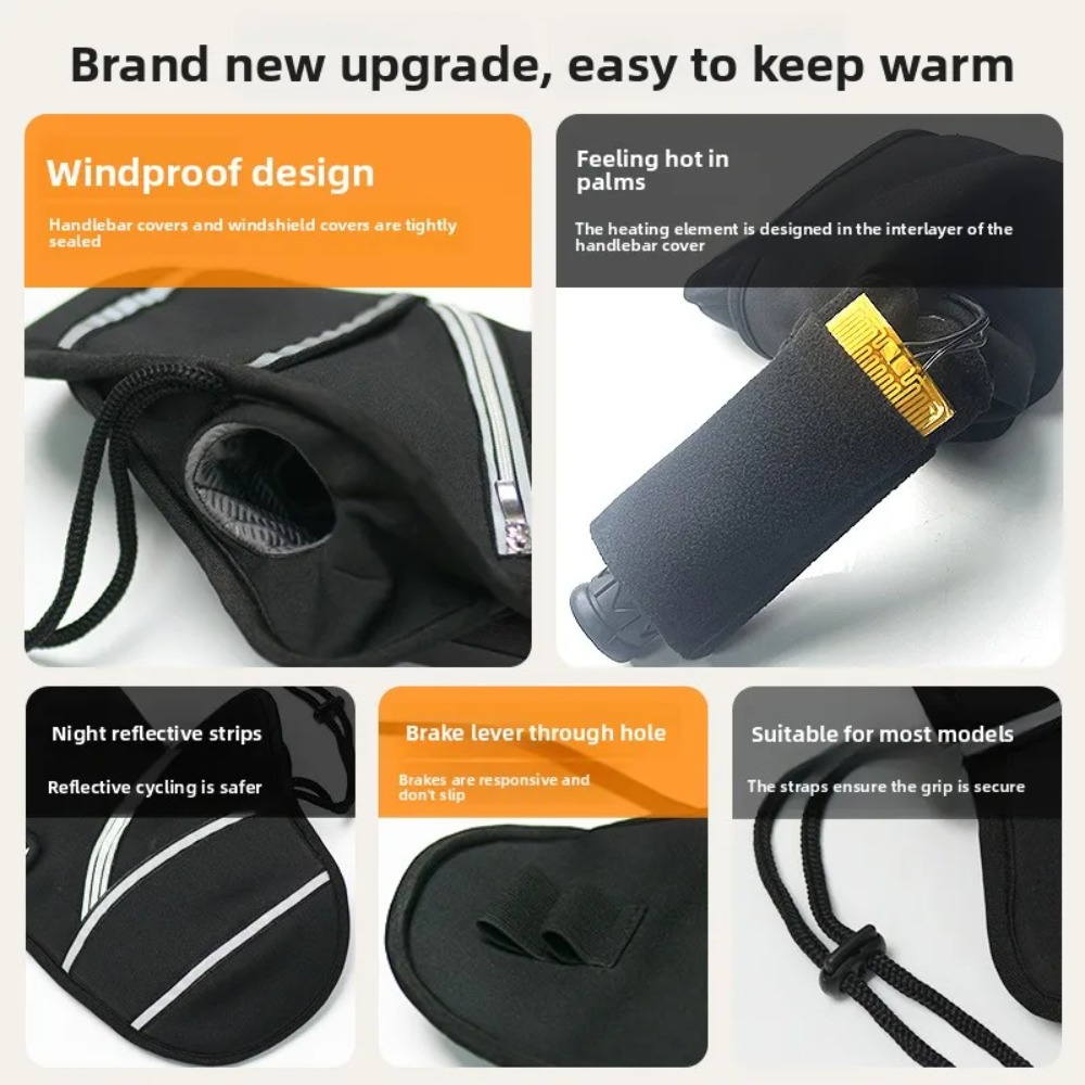 Motorcycle Handlebar Covers Wi - Motorcycle Gear Gloves recension och pris